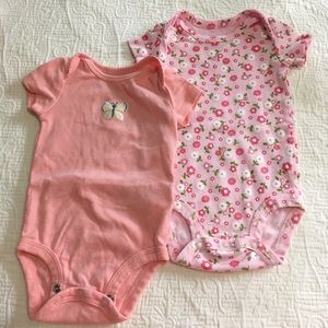 3m (6/$20) Carter’s Short Sleeved Onesies